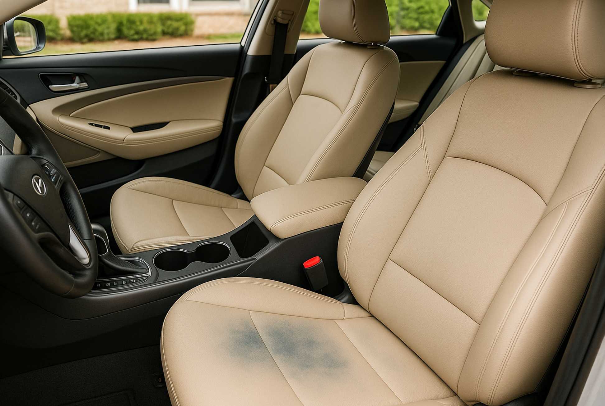 Hyundai Polsterung Verfärbung