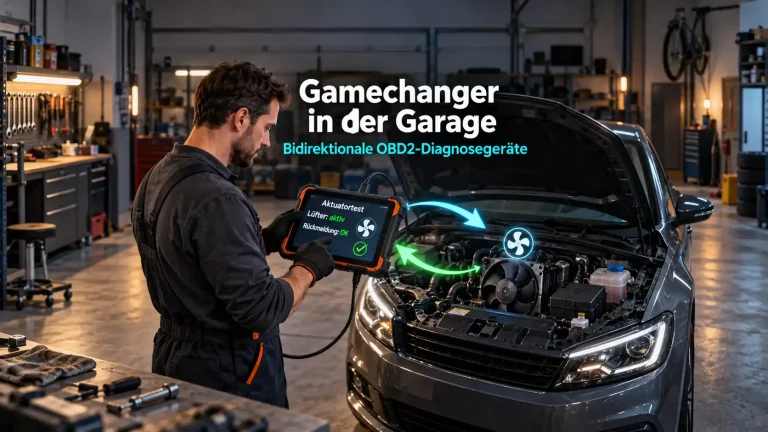 Bidirektionale OBD2-Diagnose in der Garage